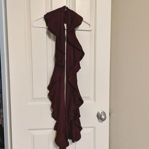 Burgundy winter Scarf